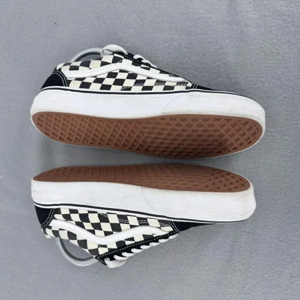Vans‎ Old Skool Shoes Mens 7 Womens 8.5 Black White Checkerboard Skate 500714